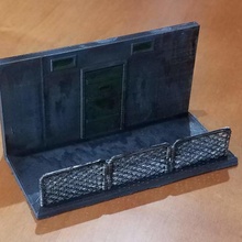 rue scène chaîne lien clôture terrain table cyberpunk Urbain 3d print model - Mito3D