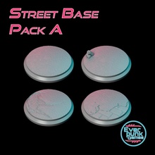 Straße Base Pack Tischplatte Mini modern Rollenspiel Miniatur Cyberpunk Minis Kriegsspiel dnd 3d print model - Mito3D