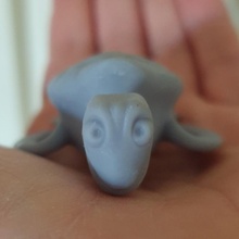kaplumbağa minyatür diyorama Kayalık 3d print model - Mito3D