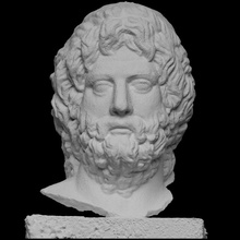 bust roman man scan god head mythology rome sculpture beard religion 3dprint noble 3dscan 3d print model - Mito3D