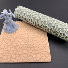 Kopfsteinpflaster Textur Walze Rollenspiel Terrain dnd 3d print model - Mito3D
