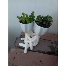 çift vazo erkek arkadaş kız arkadaşı vaso çiçek 3d print model - Mito3D