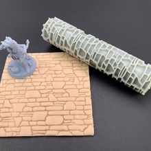 undressed stone texture roller rpg terrain dnd 3d print model - Mito3D