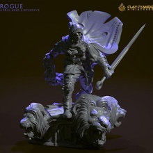 rogue tabletop stl wargames wargaming warhammer assassin dungeonsanddragons heroes dnd pathfinder 3d print model - Mito3D