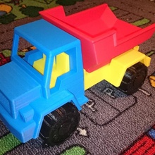 giocattolo camion giochi giocattoli auto barspin daniel noree topsolid dump truck lastra piana 3d print model - Mito3D