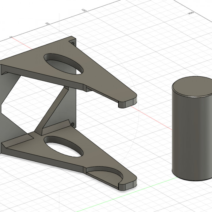 filamento porta bobinas montagem parede carretel 3D print model - Mito3D