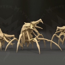 crazed arthro 4 tabletop bug gaming mini rpg miniature starcraft insectoid troopers tremors sharship 3d print model - Mito3D