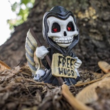 free hugs grim reaper & garden figure halloween love skull toy death chibi 3d print model - Mito3D