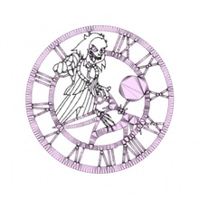 suco besouro herói deco horloge 3d print model - Mito3D