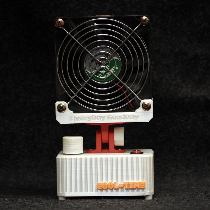 desk fan 18650 li-ion 3D print model - Mito3D