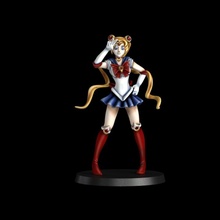 Matrose Mond Geschäft Aktion Anime Kunst Zahl Mädchen Japan Manga Miniaturen Statue Frau Ventilator Miniatur Action Figur Hase kawaii Sailor Moon 32mm 3d print model - Mito3D