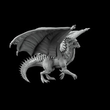 green dragon beast chinese creature dragons fantasy games monster reptile rpg toys warhammer miniature magical patreon wyrm confrontation 3d print model - Mito3D