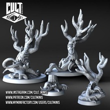 forest set awakened trees tabletop creature dragons dungeons fantasy tree miniature animated d&d dnd fairytale pathfinder bestiary 3d print model - Mito3D