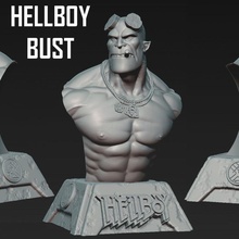hellboy buste libre démon objets collection bprd cheval noir Mikemignola anungunrama 3d print model - Mito3D