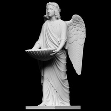 baptismal angel scan rome sculpture shell wings marble sweden copenhagen denmark neoclassical thorvaldsen bertel-thorvaldsen cc0 openglam artec-eva baptismal-angel stokholm 3d print model - Mito3D