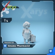 femelle gnome pharmacien table 3d print model - Mito3D