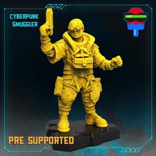 Cyberpunk Schmuggler Tischplatte Waffe männlich cyberpunk2077 Cyberpunkred 3d print model - Mito3D