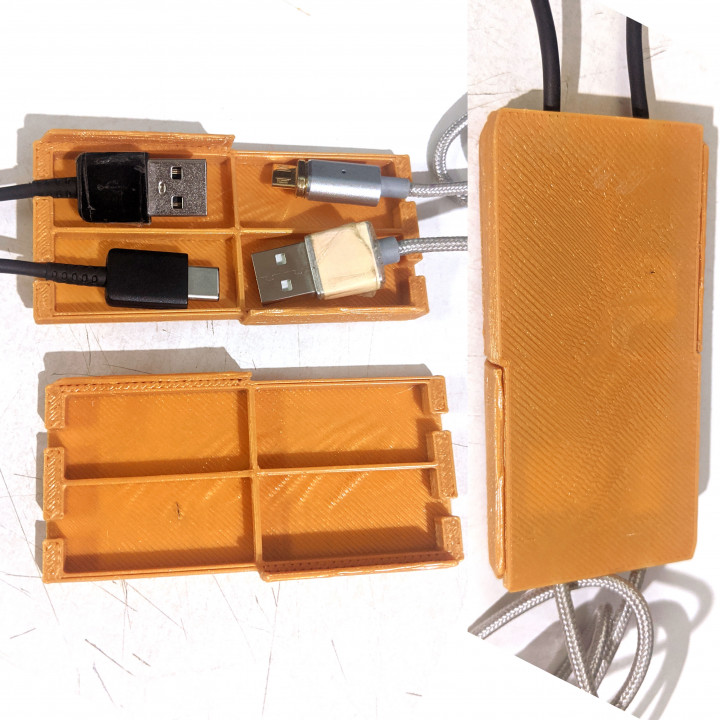 USB kablo baş Kutu 3D print model - Mito3D