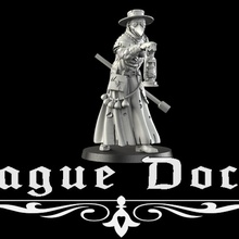 plague doctor tabletop accessories black board fantasy games historical horror toys zombie miniature boardgame gate cemetery wargame 28mm covid zombiecide 3d print model - Mito3D