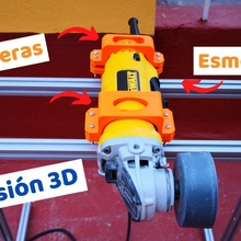 esmerilhamento máquina apoia Dewalt 4 1 2 roteador moedor lixar grampos trituração esmeril Dewaltrouter 3d print model - Mito3D