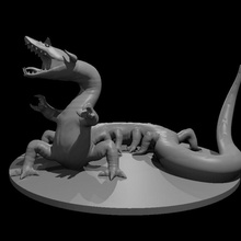 behir aggiornato Dungeons and Dragons dnd 3d print model - Mito3D