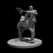 cameltauro lutador tampo mesa Machado camelo centauro masmorras Dragões dnd 3d print model - Mito3D