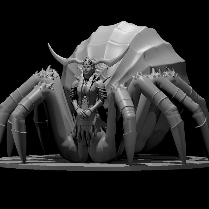 reina drider dnd mazmorras dragones 3D print model - Mito3D