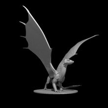 light dragon ancient dungeonsanddragons dnd young 3d print model - Mito3D