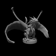 paper drake dungeonsanddragons dnd 3d print model - Mito3D