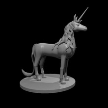 unicornio actualizado calabozos Dragones dnd 3d print model - Mito3D