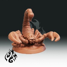 gigante escorpión mesa Dios miniaturas rpg juegos guerra insectos dnd pionero fundición lisiado dios gigantes 3d print model - Mito3D