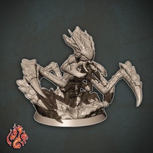 ankheg guerrero mesa fantasía Dios rpg miniatura dnd pionero fundición insectoideo lisiado dios 3d print model - Mito3D