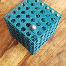 frontal cube otomy pelota cubo divertido matemáticas rompecabezas juguete mármol Ingenieria vástago laberinto dimlab 3d print model - Mito3D