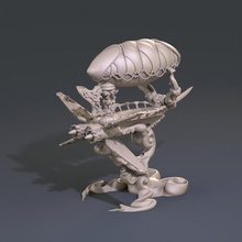 xwing zeplin Steampunk temalı minyatürler rpg arazi masaüstü d dnd Wor dünya Haldane 3d print model - Mito3D