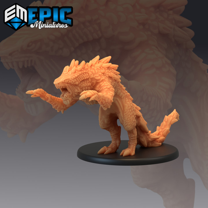 Landshark saldıran koruma Drake taş Kurt mağaza Ejderha fantezi Ortaçağa ait canavar rpg Köpekbalığı Warhammer düşman arazi masaüstü dnd yol bulucu bulmaca npc 3D print model - Mito3D