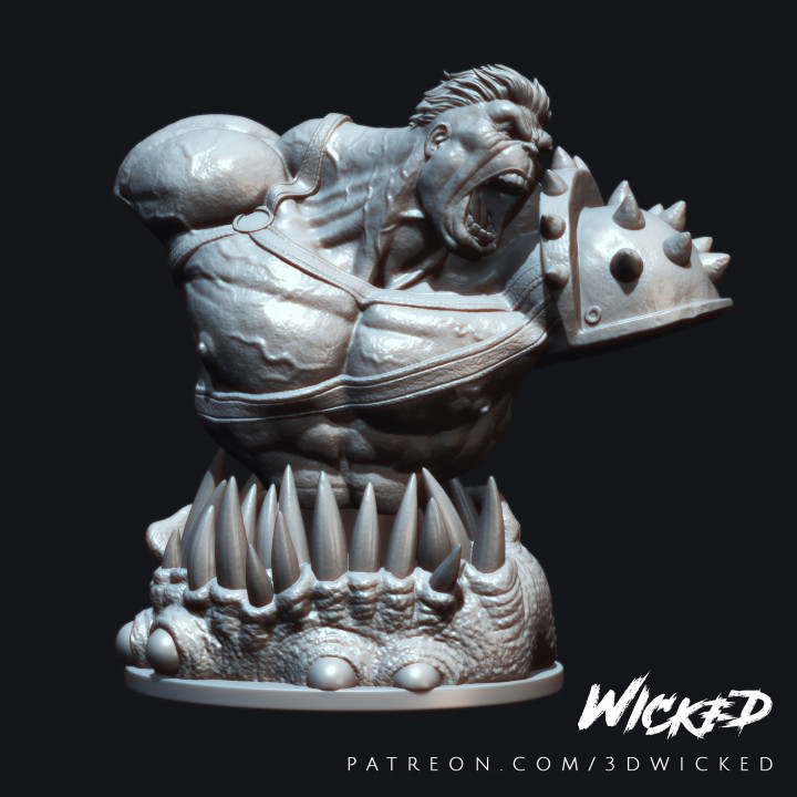 böse Wunder Hulk 3d Büste Rächer stl bereit Drucken druckbar Skulptur Krieg zbrush Banner Comic dc xmen Ultron Eisen Superhelden 3D print model - Mito3D