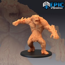 mountain troll punching stone ogre store fantasy medieval monster rpg warhammer enemy tabletop dungeon dnd pathfinder npc oger 3d print model - Mito3D