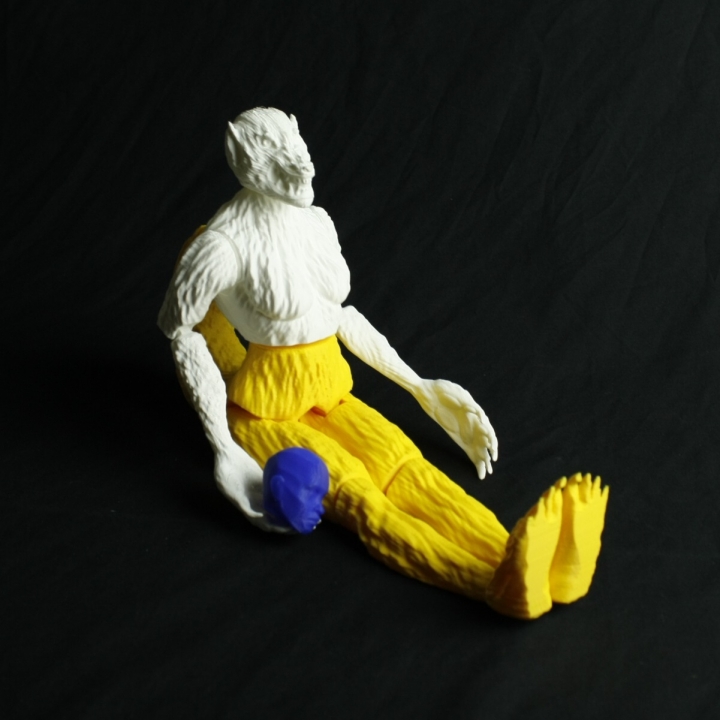 Werwolf print place fan Kunst Spielzeug artikuliert drucken 3D print model - Mito3D