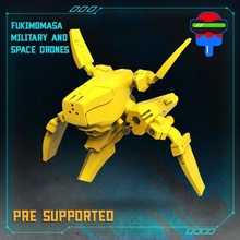 fukimomasa espace militaire drones robot drone scifi cyberpunk bots cyberpunkred 3d print model - Mito3D
