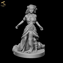 evil egyptian witch tabletop egypt mini miniature dnd presupport supported 3d print model - Mito3D