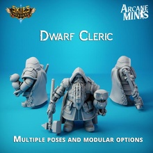 dwarf cleric - merchant guilds tabletop armor dragons dungeons fantasy fighter guard hero metal mini modular owl pirate rpg science shield companion steampunk miniature hammer mace captain paladin combat grey d&d 28mm dnd 3d print model - Mito3D