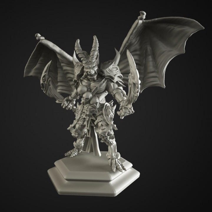 Roi démons table démon diablo dragons héros effrayant jeu vidéo marteau guerre ailes lame plateau Château donjon chaos Baal héroïque Méphisto izual ordres 3D print model - Mito3D