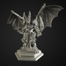 king demons tabletop demon diablo dragons hero scary videogame warhammer wings blade boardgame castle dungeon chaos baal heroquest mephisto izual ordes 3d print model - Mito3D