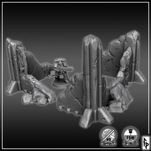 enkaz bina köşeler 40k minyatürler sci fi Yıldız Savaşları arazi savaş oyunları Necromunda bilimkurgu masaüstü oyunu sonsuzluk 28mm warhammer40k dağılmak takımı öldür 3d print model - Mito3D