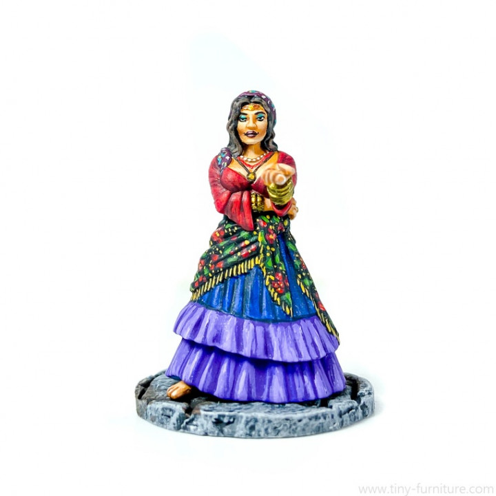 soothsayer gypsy woman 3D print model - Mito3D