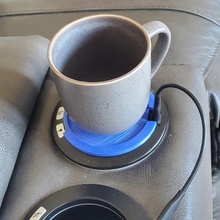 taza soporte plataforma café insertar cup holder coffee mug glass 3d print model - Mito3D