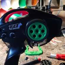 traxxas tqi wheel supports rc stampede bandit rally slash latrax rustler joeprints 3d print model - Mito3D