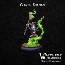goblin shaman tabletop orc warhammer wizard miniature dnd goblins ageofsigmar dndminiature greenskins 3d print model - Mito3D