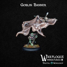 goblin banner tabletop orc warhammer dnd skirmish greenskin dndminis dndminiature 3d print model - Mito3D