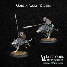 goblin wolf riders tabletop fantasy miniatures orc warhammer orcs wolves dnd goblins ageofsigmar wolfriders 3d print model - Mito3D